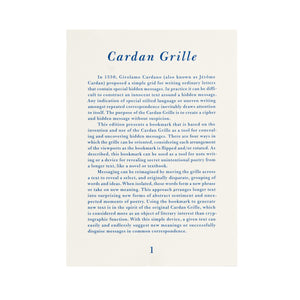 Special Special Edition Cardan Grille Bookmark