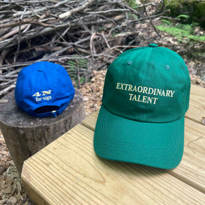 Extraordinary Talent Baseball Cap, Green Card