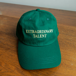 Extraordinary Talent Baseball Cap, Green Card