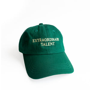 Extraordinary Talent Baseball Cap, Green Card